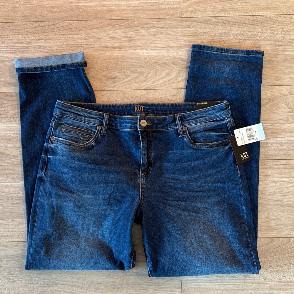 Kut from the kloth boyfriend Jean NWT sz 14
